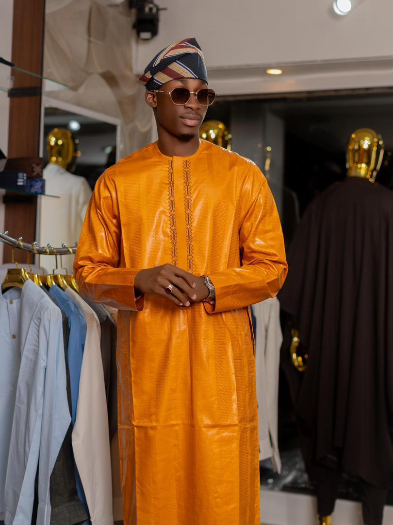 Ensemble Tabaski 8 — orange, vue 1