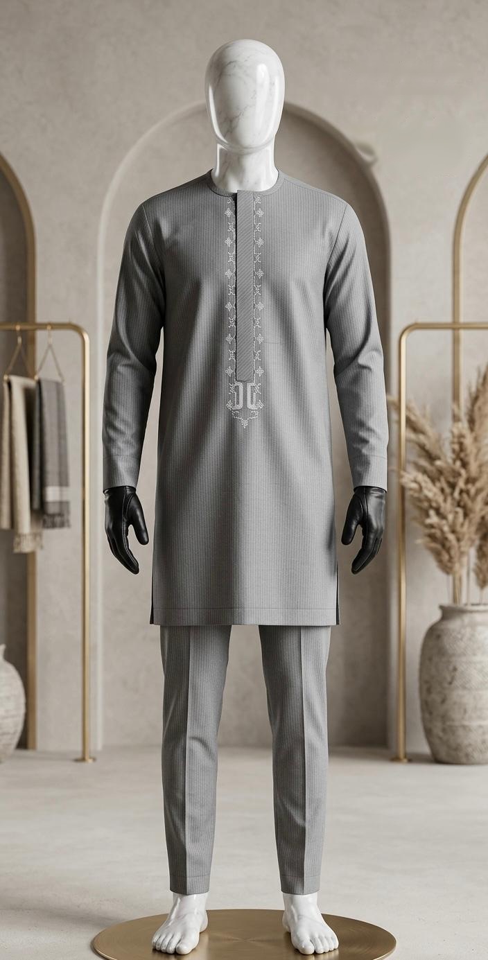 Ensemble 7 — ensemble gris sur mannequin