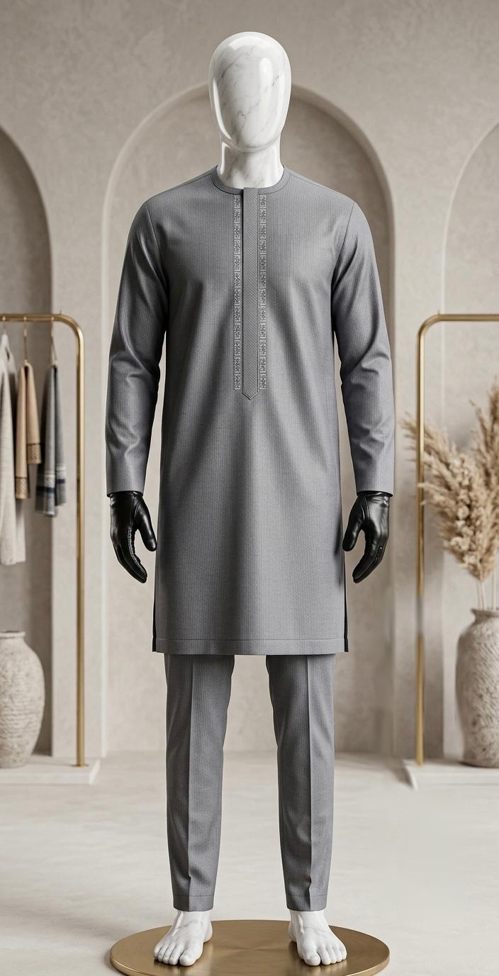 Ensemble 11 — ensemble gris sur mannequin
