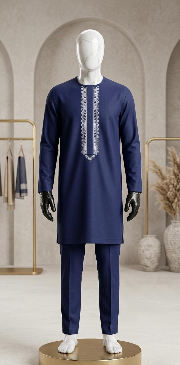 Ensemble 14 — ensemble bleu marine sur mannequin